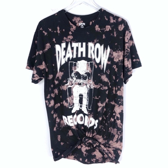 Death Row Records Other - Death Row Records Bleached Graphic Tee Size Large